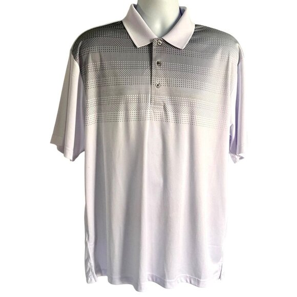PGA Tour White and Gray Polo Shirt Men's XL - Picture 2 of 9